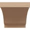 Ekena Millwork 10"W x 10"D x 10"H Wide Moab Rough Cedar Woodgrain TimberThane Corbel, Primed Tan CORUR10X10X10MOARCPR - alternate 5